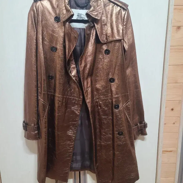 [BUNJANG] Burberry Leather Trench Coat / 정품:버버리양가죽트렌치코트기본스타일  인기제품디자인
