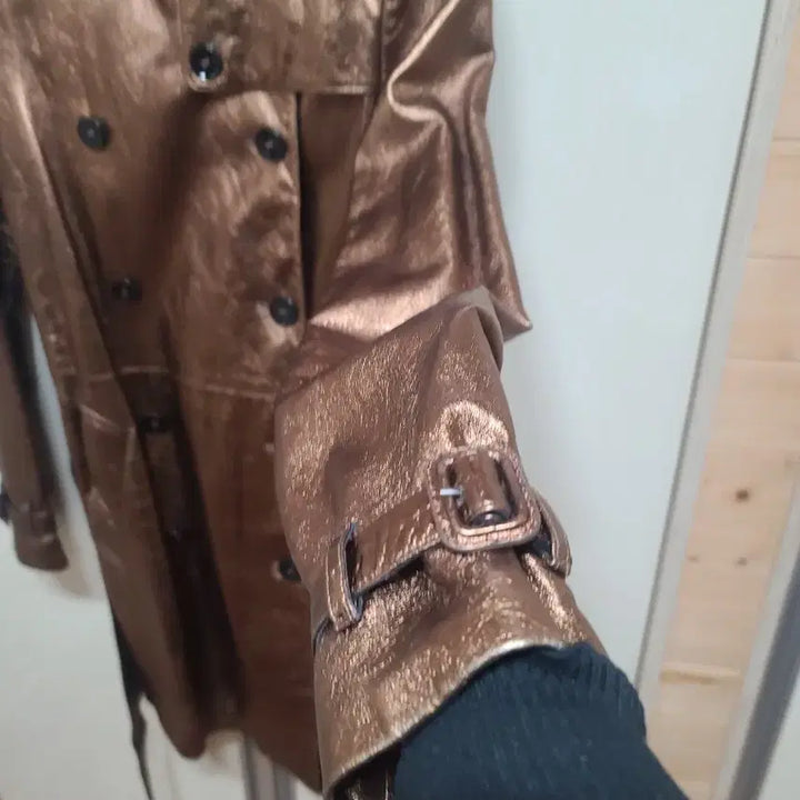 [BUNJANG] Burberry Leather Trench Coat / 정품:버버리양가죽트렌치코트기본스타일  인기제품디자인