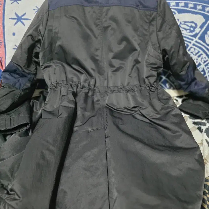 [BUNJANG] Benetton Black Parka Coat / 베네통블랙야상코트
