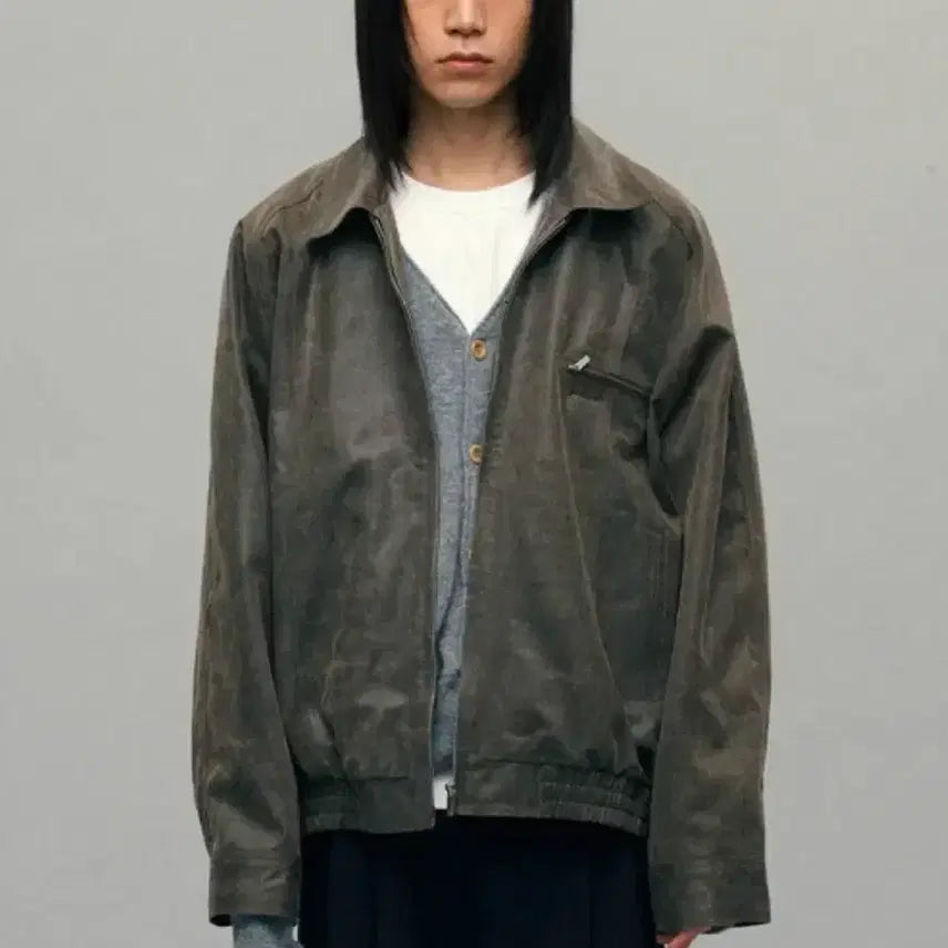 [BUNJANG] Sienne John Leather-like Jacket / [S]시엔느 존 레더라이크 자켓/빈티지브라운