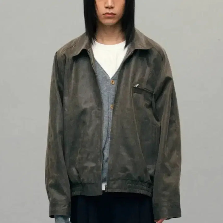 [BUNJANG] Sienne John Leather-like Jacket / [S]시엔느 존 레더라이크 자켓/빈티지브라운