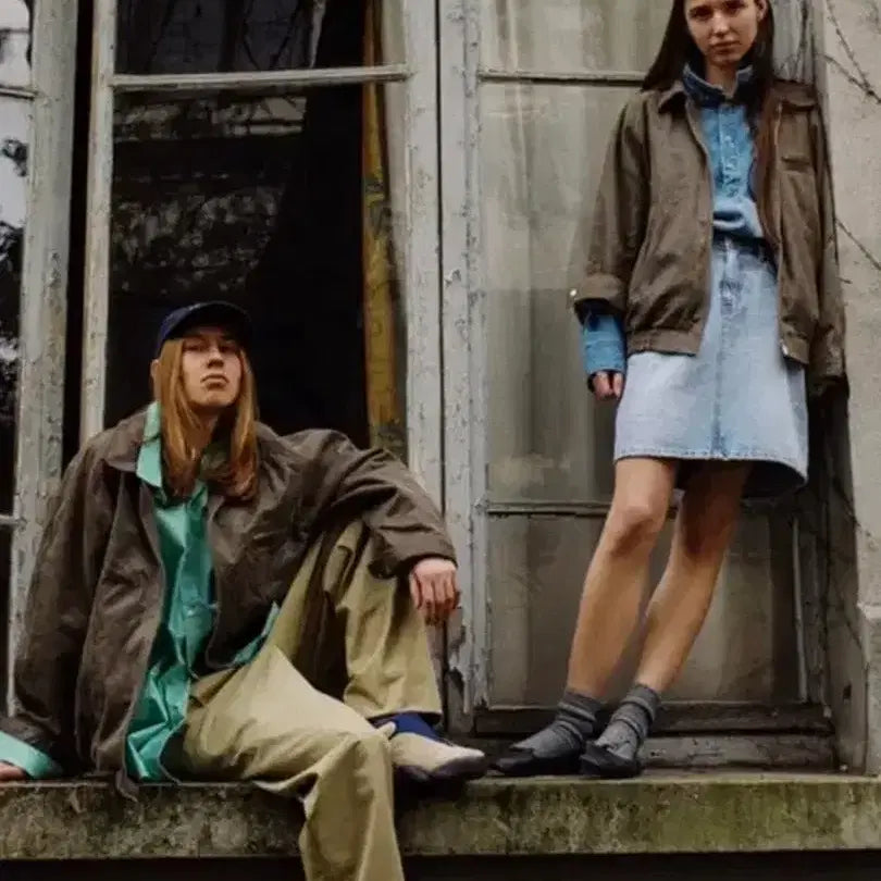 [BUNJANG] Sienne John Leather-like Jacket / [S]시엔느 존 레더라이크 자켓/빈티지브라운