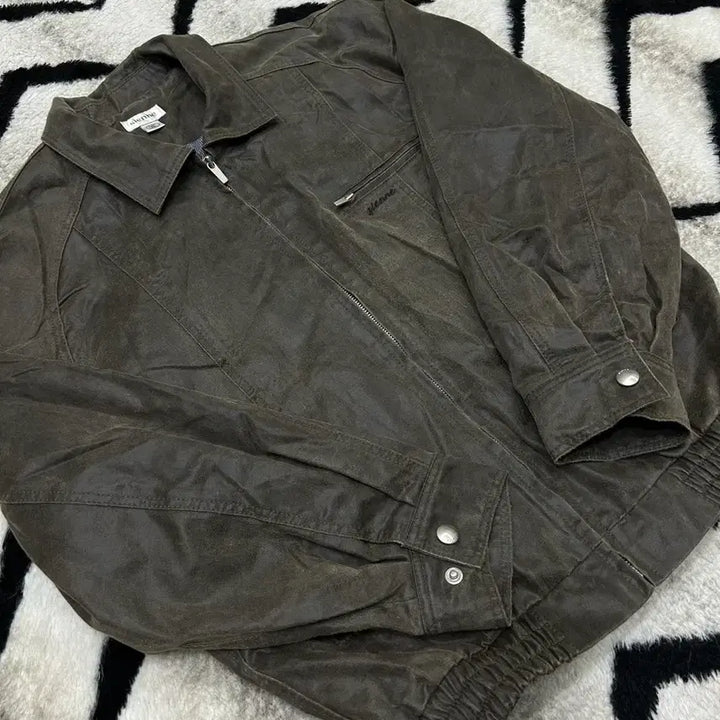 [BUNJANG] Sienne John Leather-like Jacket / [S]시엔느 존 레더라이크 자켓/빈티지브라운
