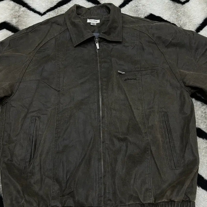 [BUNJANG] Sienne John Leather-like Jacket / [S]시엔느 존 레더라이크 자켓/빈티지브라운