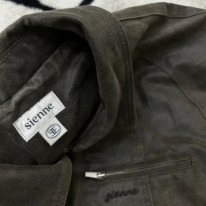 [BUNJANG] Sienne John Leather-like Jacket / [S]시엔느 존 레더라이크 자켓/빈티지브라운