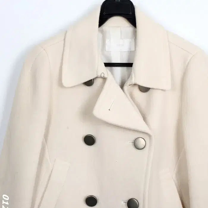 [BUNJANG] System Ivory Double Wool Jacket / 여성66/ 시스템 아이보리 더블 모직자켓