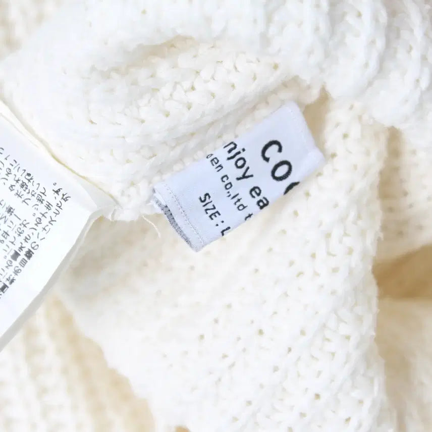 [BUNJANG] COEN Woman Cotton Blend Knit Sweater / 코엔 우먼 코튼혼방 니트 [WOMAN L]