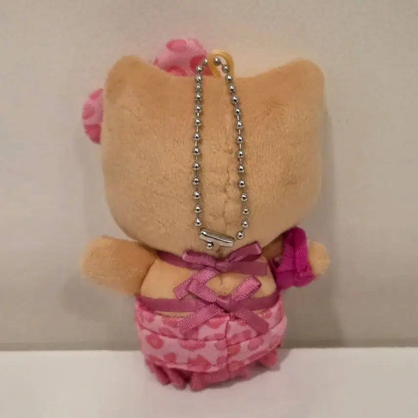 [BUNJANG] Hello Kitty Floral Bikini Doll Keychain / 헬로키티 꽃무늬 비키니 인형 키링