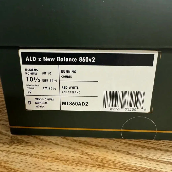 [BUNJANG] New Balance x Aime Leon Dore 860v2 Red Sneakers / 뉴발란스 x 에메 레온 도르 860v2 레드 285사이즈