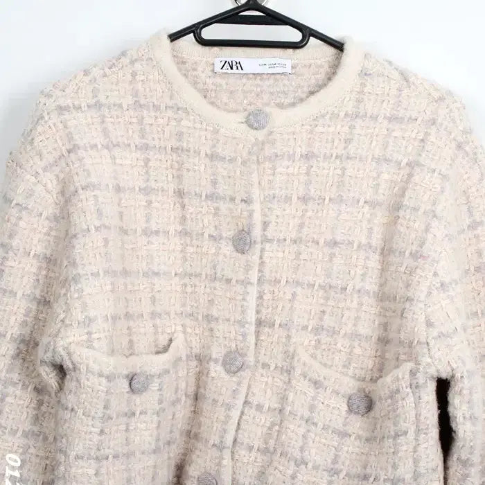 [BUNJANG] ZARA Tweed Wool Knit Jacket / 여성M/ 자라 트위드 울 니트자켓