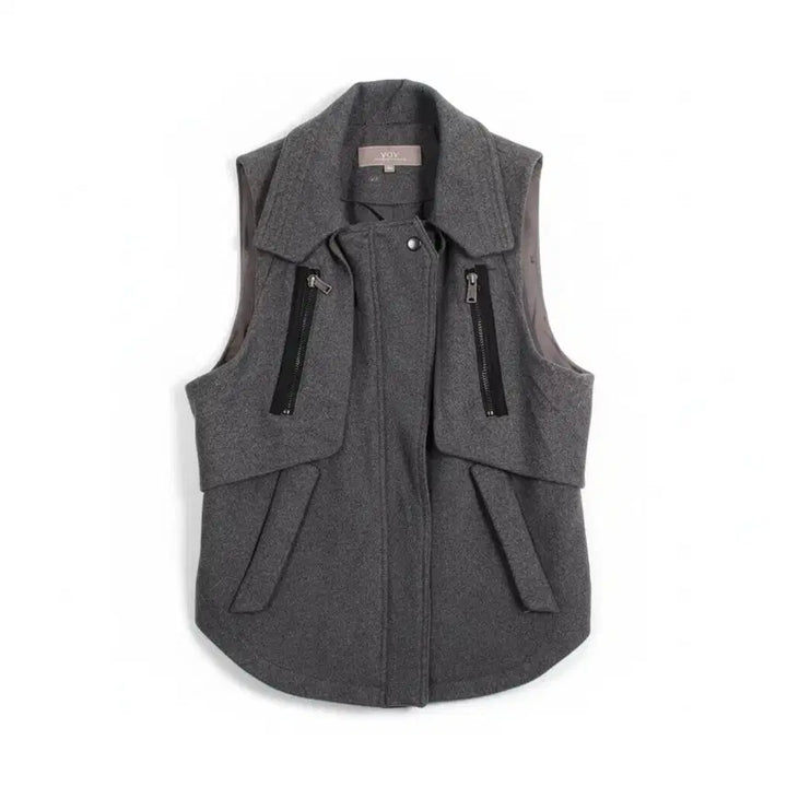 [BUNJANG] Vov Wool String Vest - Women's Size 66 / 여성66/ 보브 스트링 모직조끼