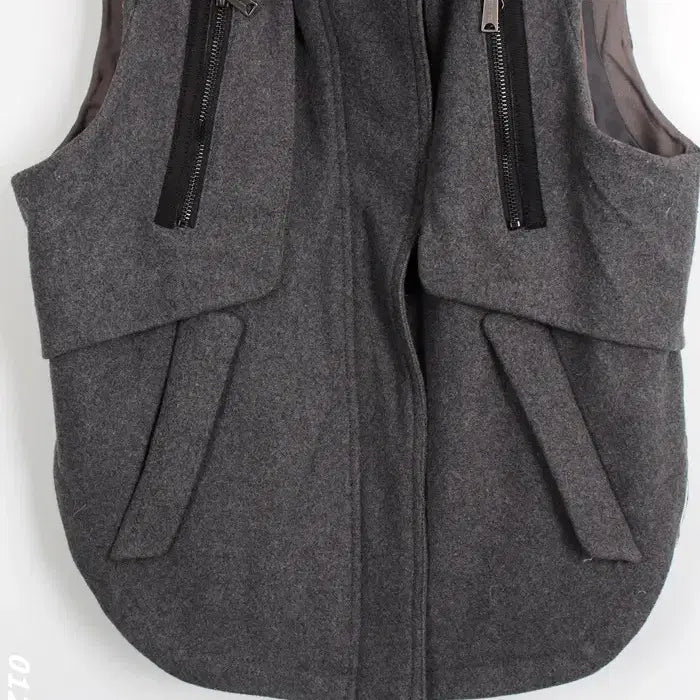 [BUNJANG] Vov Wool String Vest - Women's Size 66 / 여성66/ 보브 스트링 모직조끼