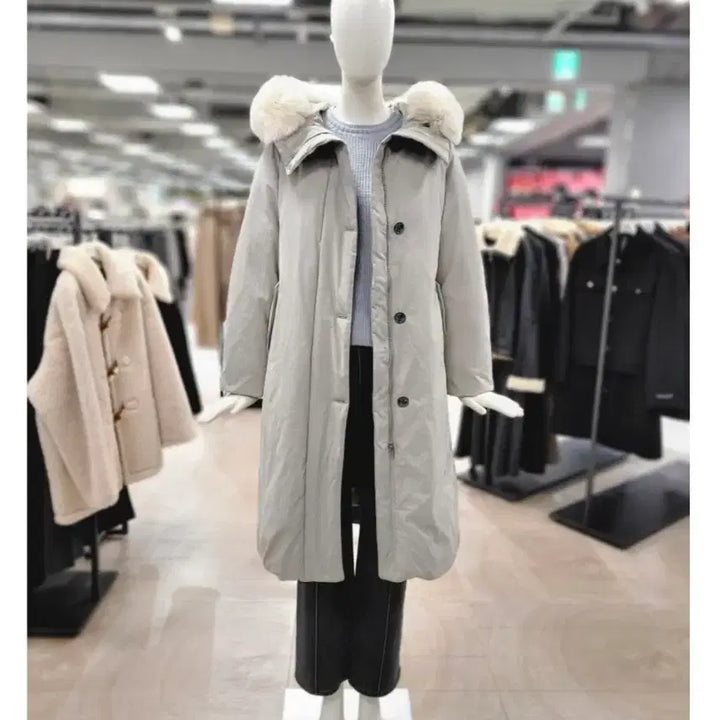 [BUNJANG] CC Collect Fox Fur Hooded Long Goose Down Jacket / 씨씨콜렉트 폭스퍼 후드 롱 구스다운 55 (새상품)