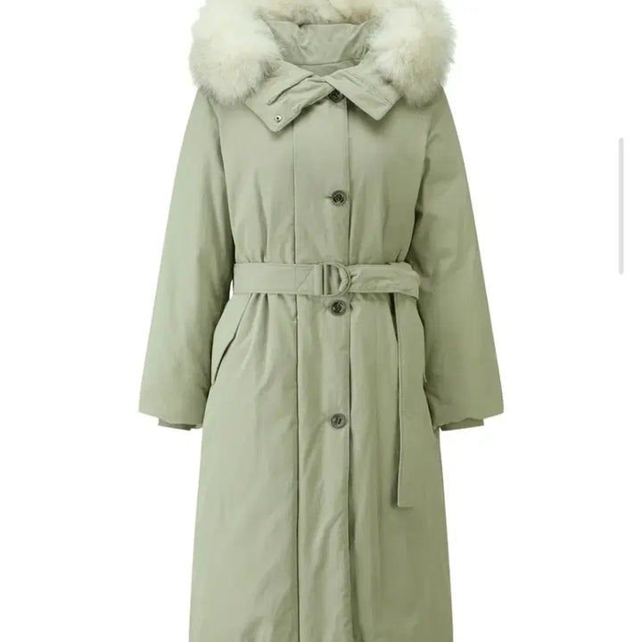 [BUNJANG] CC Collect Fox Fur Hooded Long Goose Down Jacket / 씨씨콜렉트 폭스퍼 후드 롱 구스다운 55 (새상품)