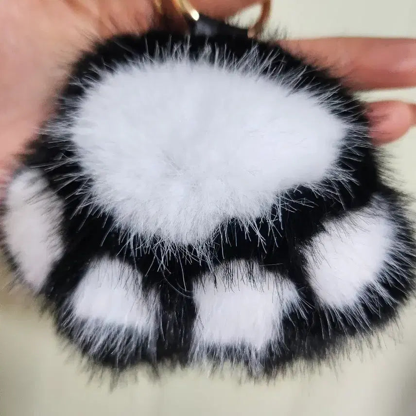 [BUNJANG] Cat Paw Keyring / 고양이 발바닥 키링 / 털 키링