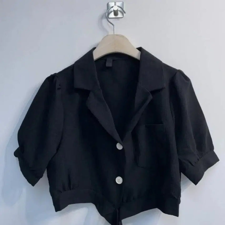 [BUNJANG] Crop Short Blouse / 크롭 숏 블라우스