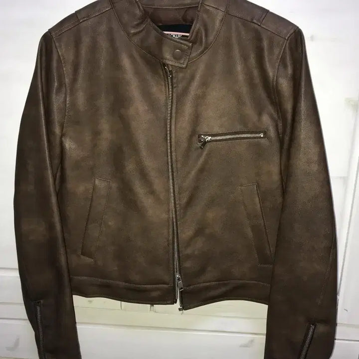 [BUNJANG] Black Up Felton Leather Jacket Brown / 블랙업 자체제작 펠튼 레더 자켓 브라운 made