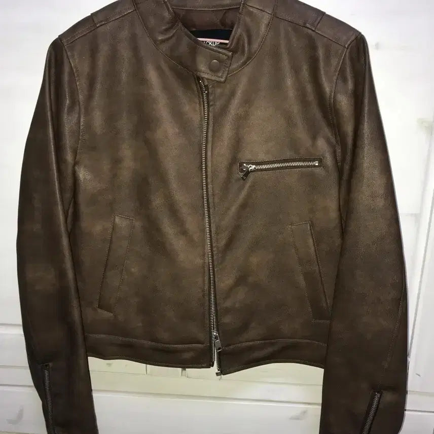 [BUNJANG] Black Up Felton Leather Jacket Brown / 블랙업 자체제작 펠튼 레더 자켓 브라운 made