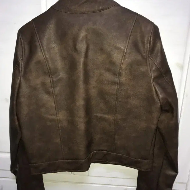 [BUNJANG] Black Up Felton Leather Jacket Brown / 블랙업 자체제작 펠튼 레더 자켓 브라운 made