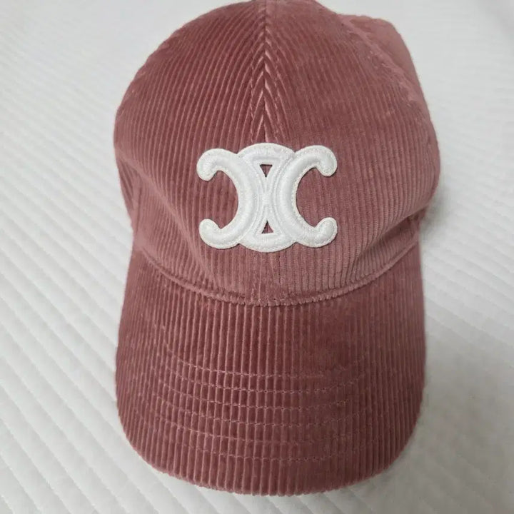 [BUNJANG] Celine Triomphe Corduroy Ball Cap / 셀린느 트리오페 코듀로이 볼캡 핑크