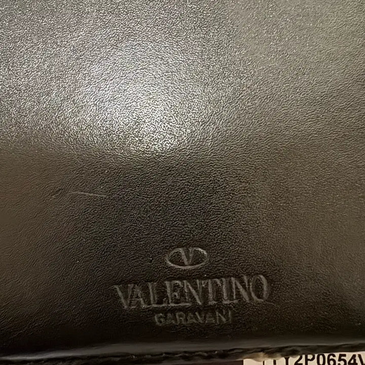 [BUNJANG] Valentino VLTN Bifold Wallet Black Full Set / 발렌티노 VLTN 반지갑 블랙 풀세트
