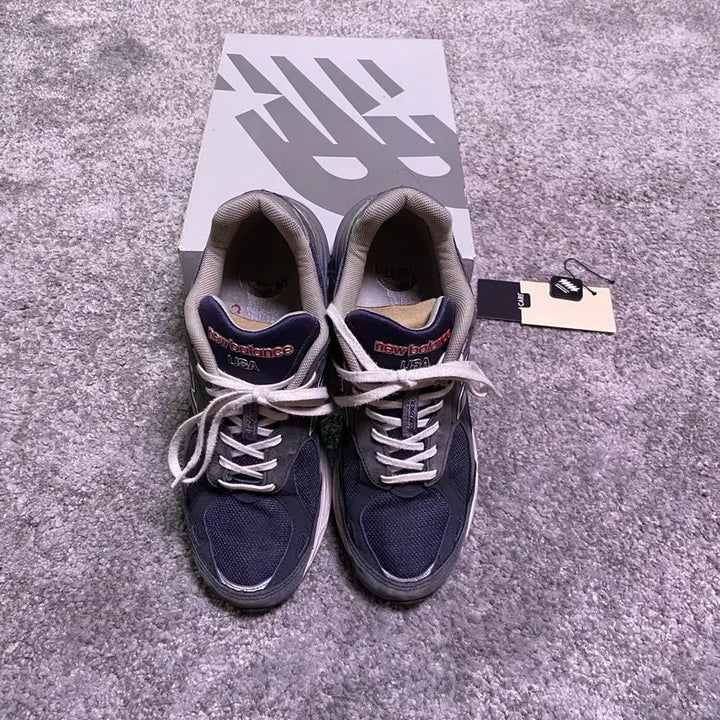 [BUNJANG] New Balance 990v3 Navy Sneakers / [275] 뉴발란스 990v3 네이비 Made in USA