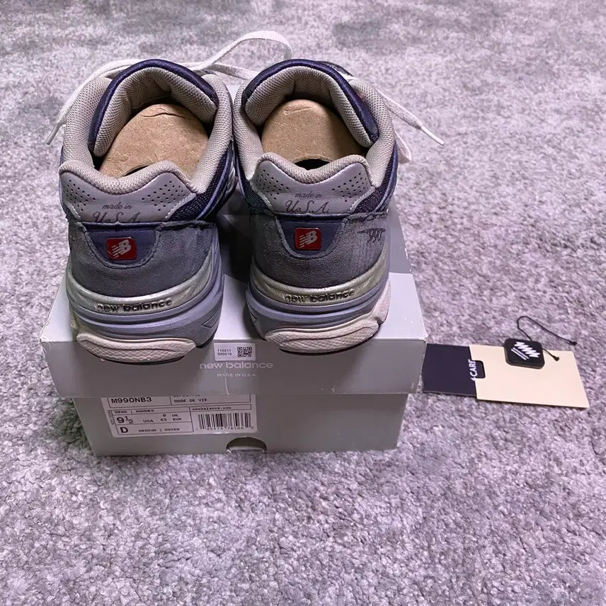 [BUNJANG] New Balance 990v3 Navy Sneakers / [275] 뉴발란스 990v3 네이비 Made in USA