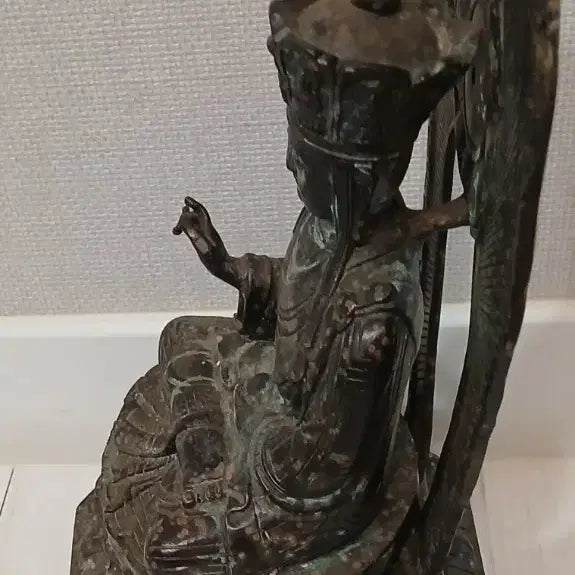 [BUNJANG] Bronze Seated Buddha Bodhisattva Statue / 불교미슬품 청동좌불보살상