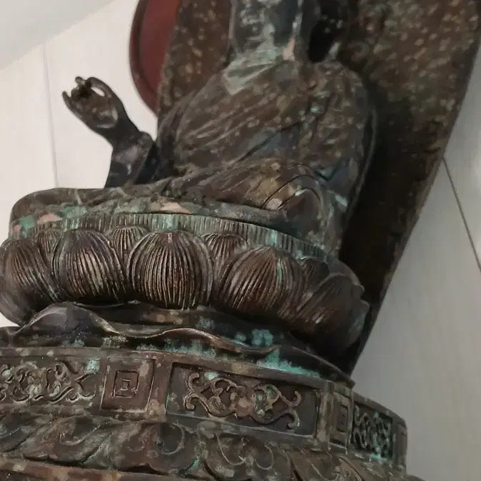 [BUNJANG] Bronze Seated Buddha Bodhisattva Statue / 불교미슬품 청동좌불보살상