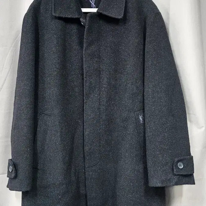 [BUNJANG] YSL Wool Coat / YSL 이브생로랑 울 코트 차콜