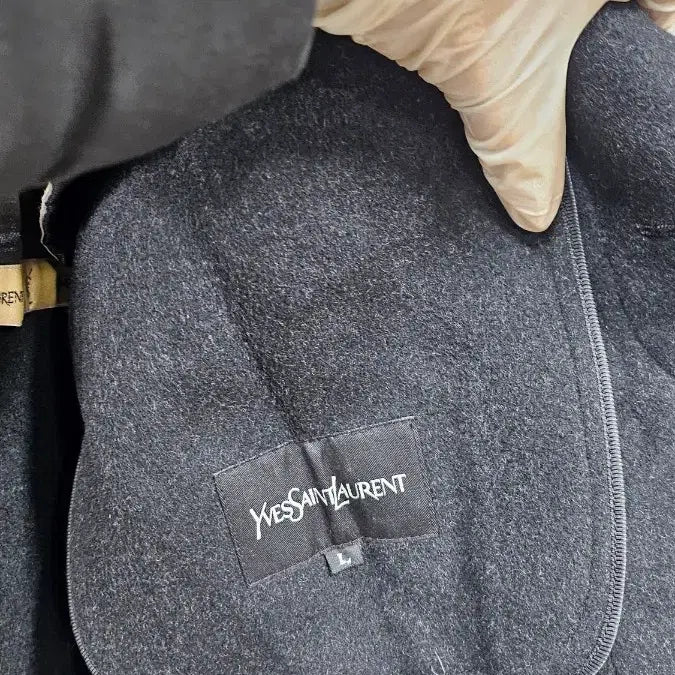[BUNJANG] YSL Wool Coat / YSL 이브생로랑 울 코트 차콜