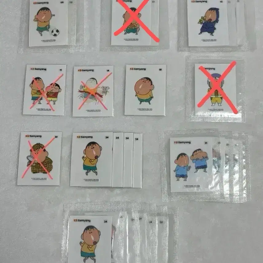 [BUNJANG] Samyang Maenggu Jjanggu Ttibuseal Exchange / 삼양 맹구짱구 띠부씰 교환 판매