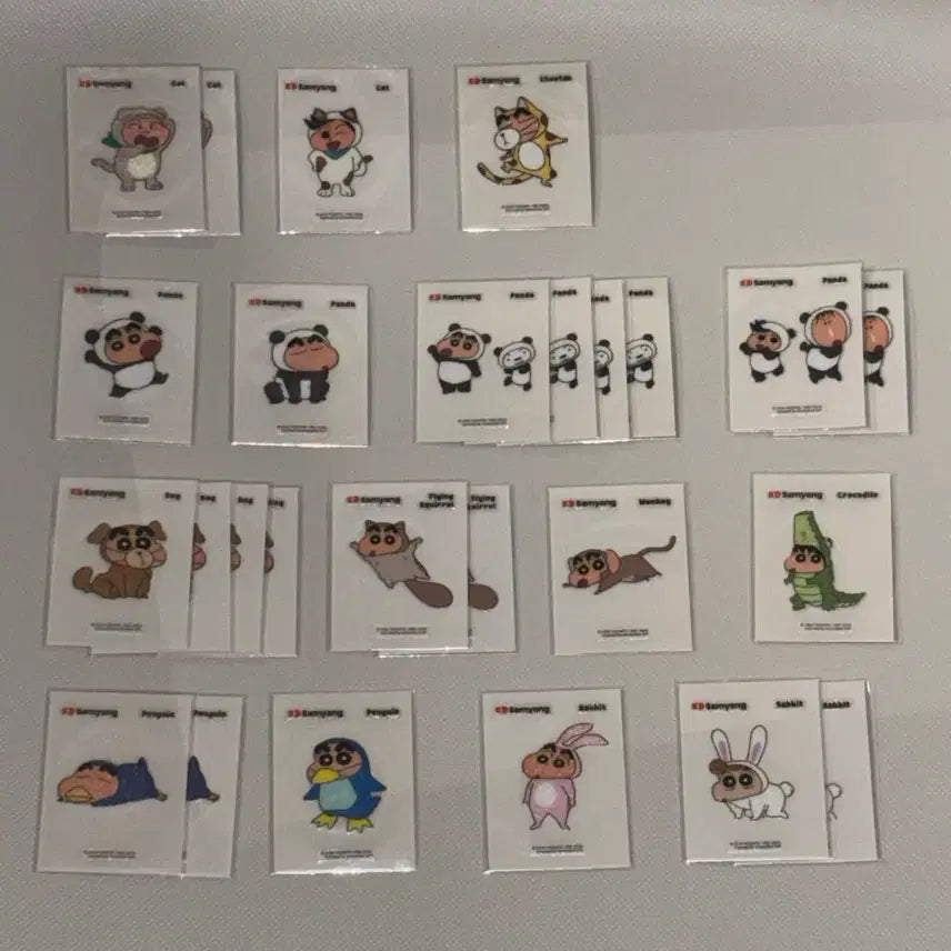 [BUNJANG] Samyang Animal Series 4 Ddaebu-ssil Sticker Set / 삼양 동물 4탄 짱구 띠부씰 교환 판매