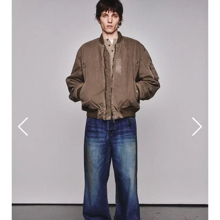 [BUNJANG] Artifcts Garment-Dyed MA-1 Jacket / [L] 아트이프액츠 Garment-Dyed MA-1_mud brown머드