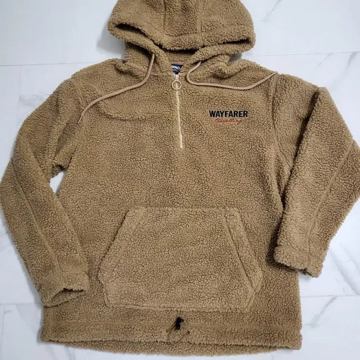 [BUNJANG] Spao Fleece Hooded Anorak Jacket (Men's M) / 스파오 뽀글이 후드 아노락 점퍼 남성 M