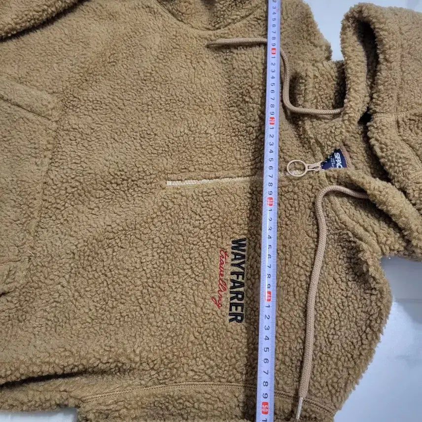 [BUNJANG] Spao Fleece Hooded Anorak Jacket (Men's M) / 스파오 뽀글이 후드 아노락 점퍼 남성 M