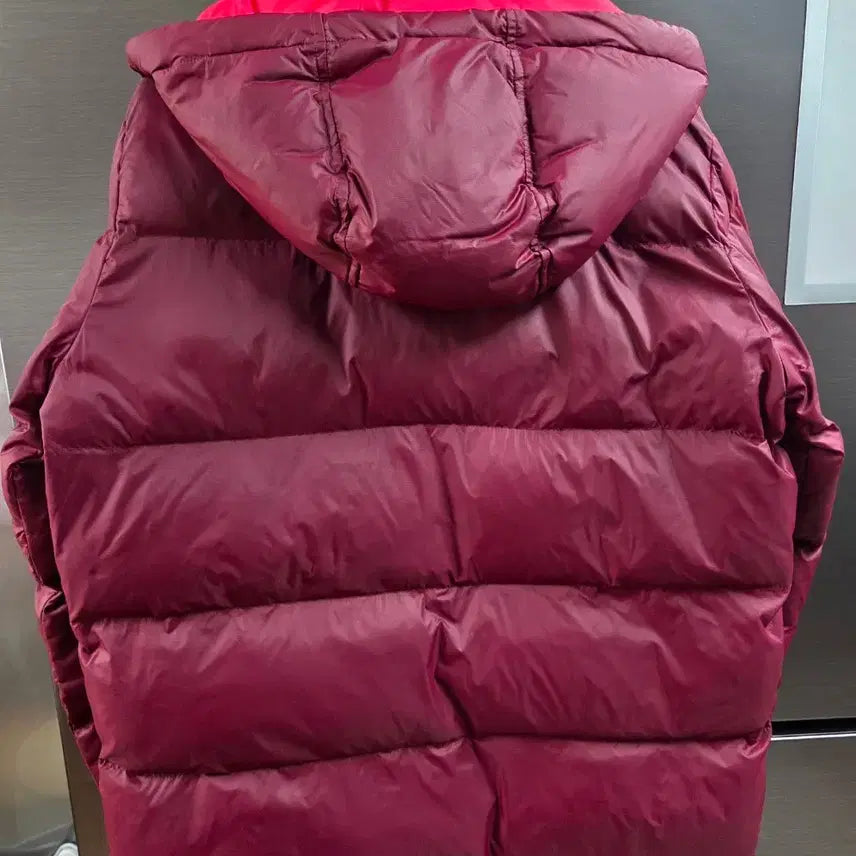 [BUNJANG] Lacoste Burgundy Puffer Jacket / 라코스테 버건디 푸퍼 패딩