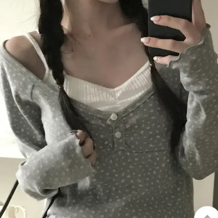 [BUNJANG] Mori Ivory Mute Pink Shirring Sleeveless Top / 새상품 ) 아이보리 뮤트핑크 셔링 슬리브리스 / 나시 이너탑 모리 화이트