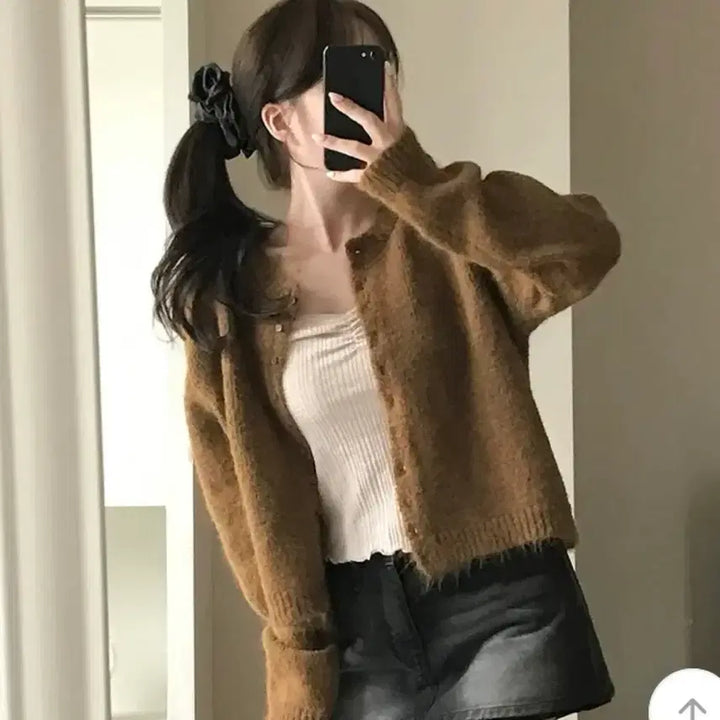 [BUNJANG] Mori Ivory Mute Pink Shirring Sleeveless Top / 새상품 ) 아이보리 뮤트핑크 셔링 슬리브리스 / 나시 이너탑 모리 화이트