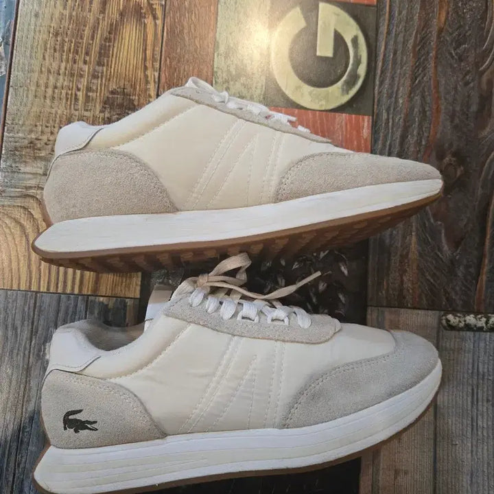 [BUNJANG] Lacoste White Sneakers / 라코스테 화이트 스니커즈 운동화