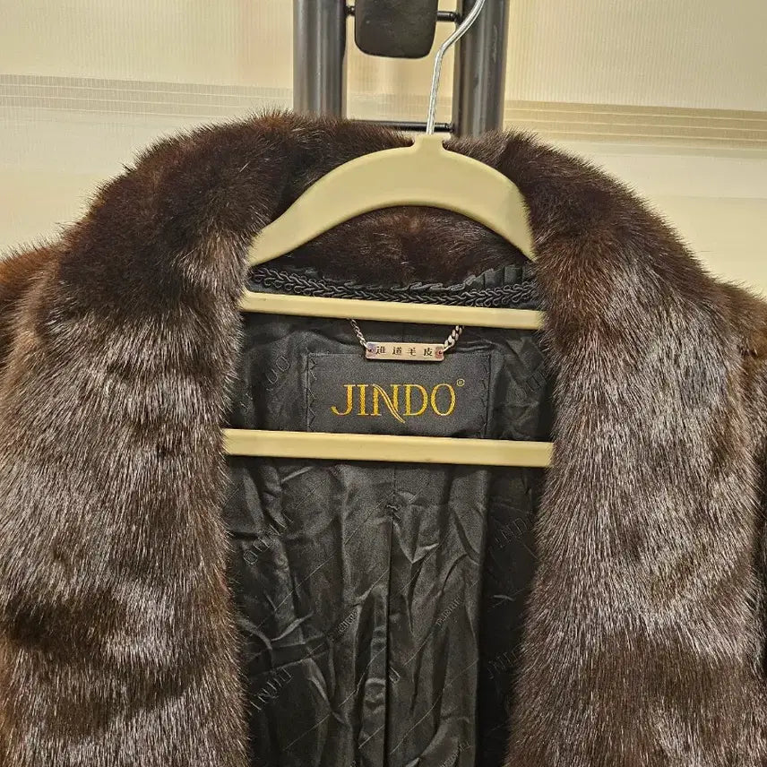 [BUNJANG] Jindo Mink American Long Coat / 진도 밍크 아메리칸 롱