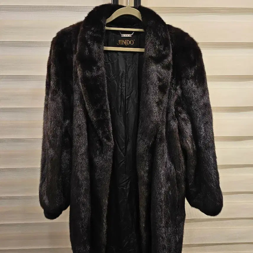 [BUNJANG] Jindo Mink American Long Coat / 진도 밍크 아메리칸 롱