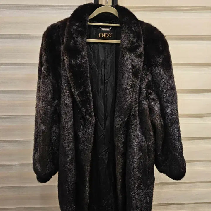 [BUNJANG] Jindo Mink American Long Coat / 진도 밍크 아메리칸 롱