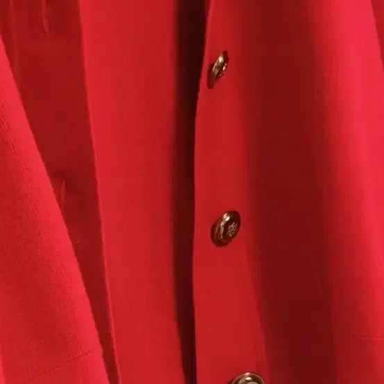 [BUNJANG] Red Tweed Jacket / 레드 배색 카라 트위드 자켓/ 고급소재