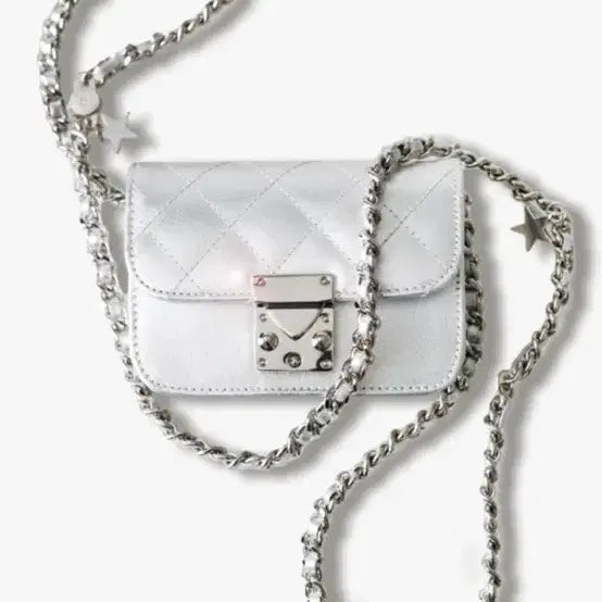 [BUNJANG] MY NMIXX Lily Chain Mini Crossbody Bag Silver / 마이아이코 릴리 체인 미니 크로스백 실버