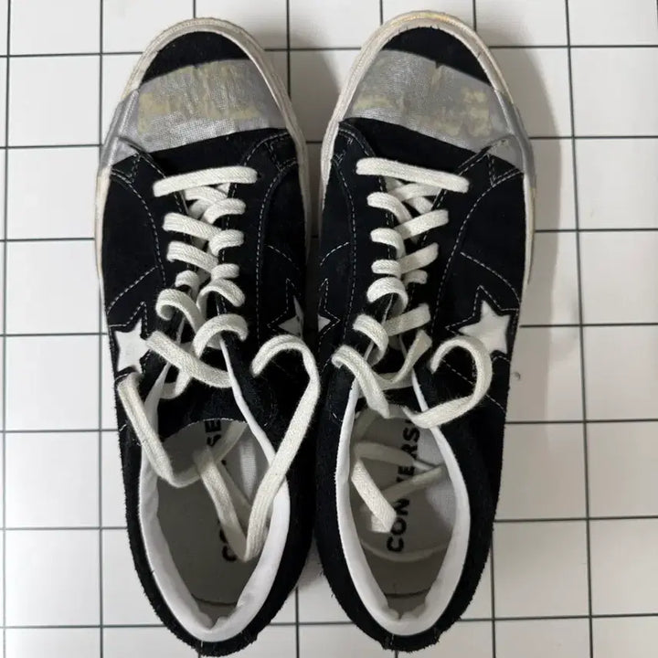 [BUNJANG] Converse One Star Ox Suede Sneakers / 컨버스 One Star Ox Suede Black Grey Tape