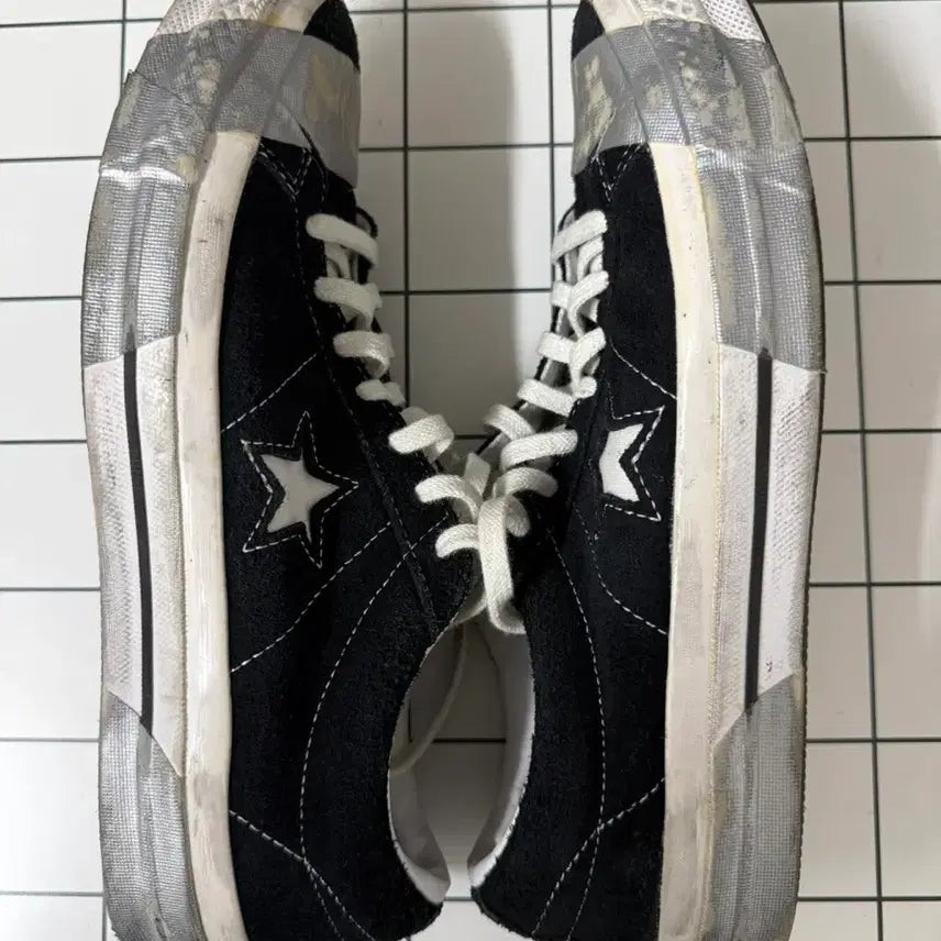 [BUNJANG] Converse One Star Ox Suede Sneakers / 컨버스 One Star Ox Suede Black Grey Tape