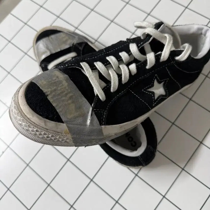 [BUNJANG] Converse One Star Ox Suede Sneakers / 컨버스 One Star Ox Suede Black Grey Tape