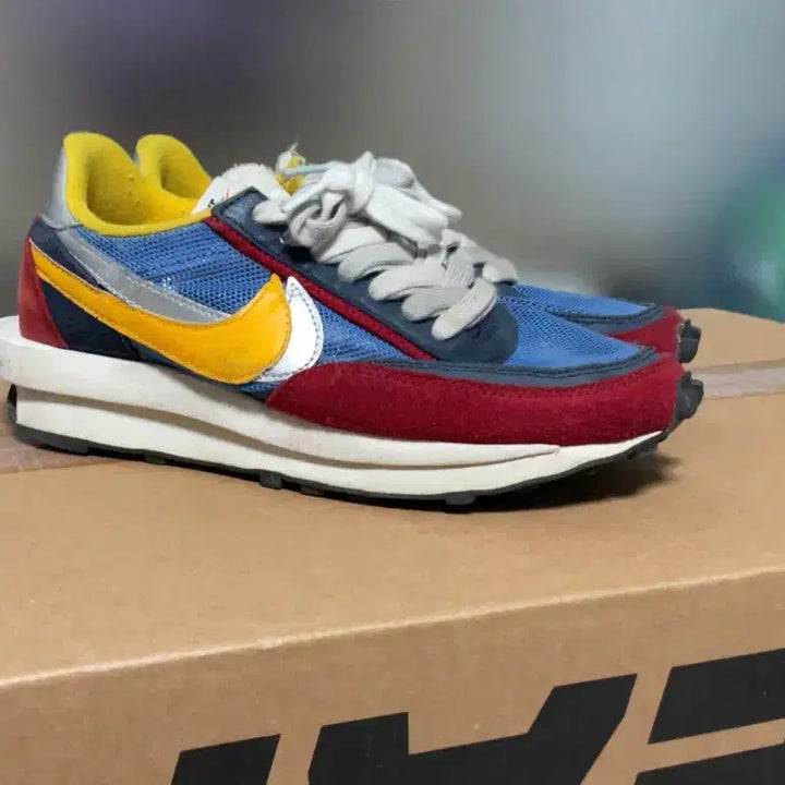 [BUNJANG] Nike Sacai LDWaffle Blue/Red/Yellow / 나이키 사카이 LD와플 블루/레드/옐로우