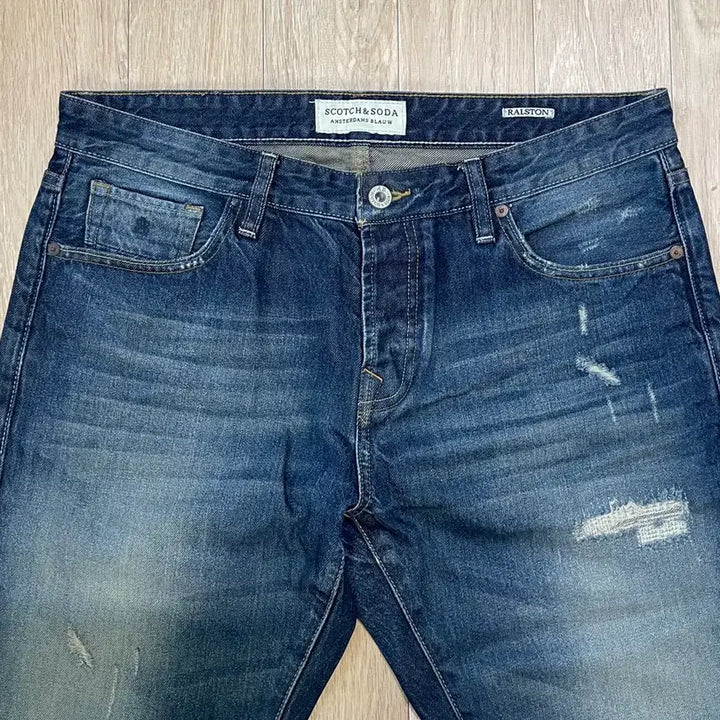 [BUNJANG] Scotch &amp; Soda Washed Denim Jeans / 스카치앤소다 워싱 중청 데님